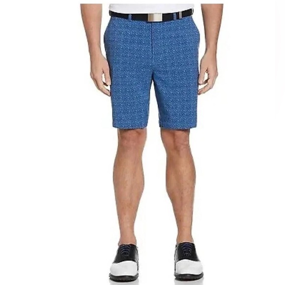 Jack Nicklaus - Golf Shorts Mens 30 Blue 9” Inseam Geometric Leopard Print - Picture 1 of 8